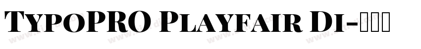 TypoPRO Playfair Di字体转换